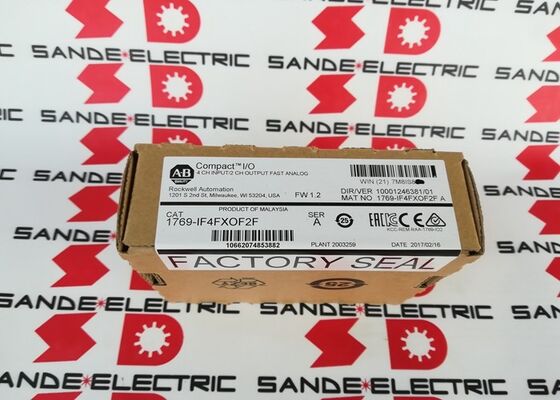 Νέα αναλογική μονάδα AB 1769-IF4FXOF2F CompactLogix στο κουτί 1769IF4FXOF2F 1769-IF4FX0F2F