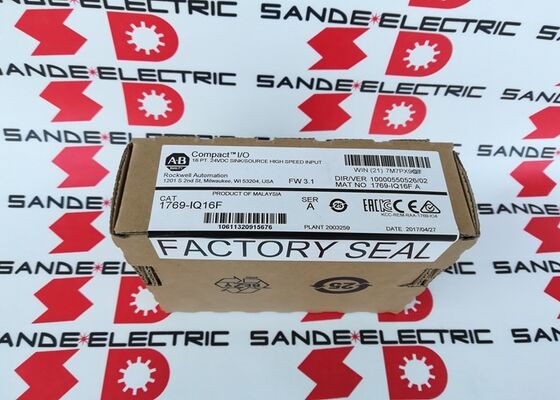 Μία νέα μονάδα εισόδου υψηλής ταχύτητας AB 1769-IQ16F στο κουτί 1769IQ16F