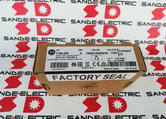 Ένα νέο Allen-Bradley 1769-IR6 CompactLogix 6 κανάλια RTD/Αντίσταση Εισερχόμενη Ενότητα