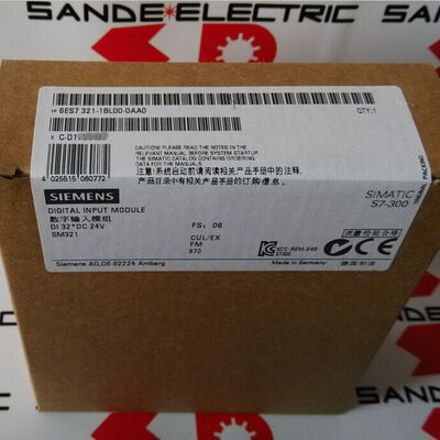 6ES7321-1BL00-0AA0 SIEMENS 6ES73211BL000AA0 6ES7 321-1BL00-0AA0 ψηφιακή είσοδος