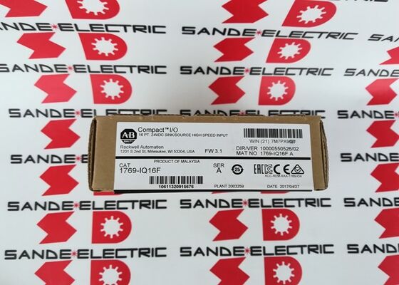 Μία νέα μονάδα εισόδου υψηλής ταχύτητας AB 1769-IQ16F στο κουτί 1769IQ16F